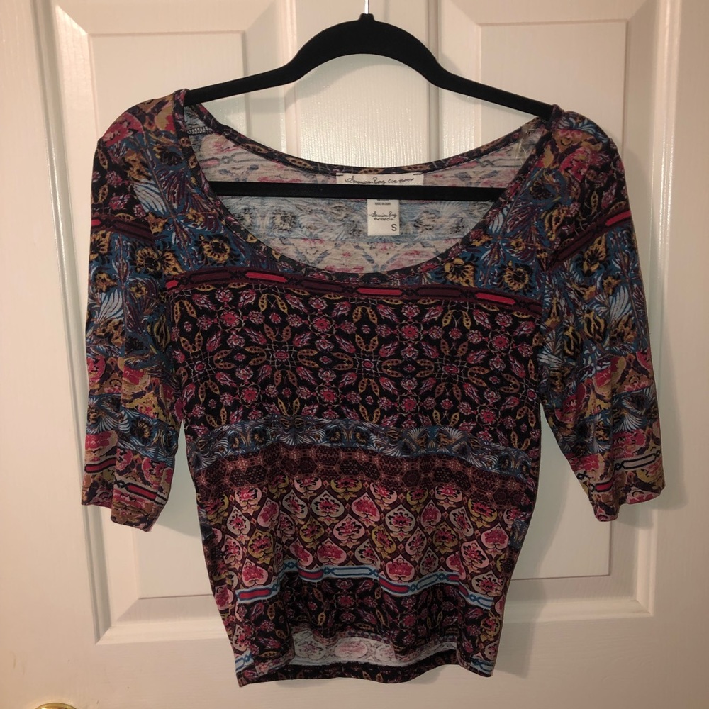 WORN ONCE / Quarter Sleeve American Rag Top